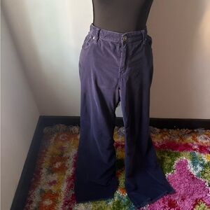Free People Navy Blue Corduroy Pants